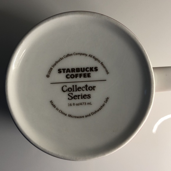 Starbucks Collector Series 16 oz CHINA Coffee Mug - Picture 4 of 5